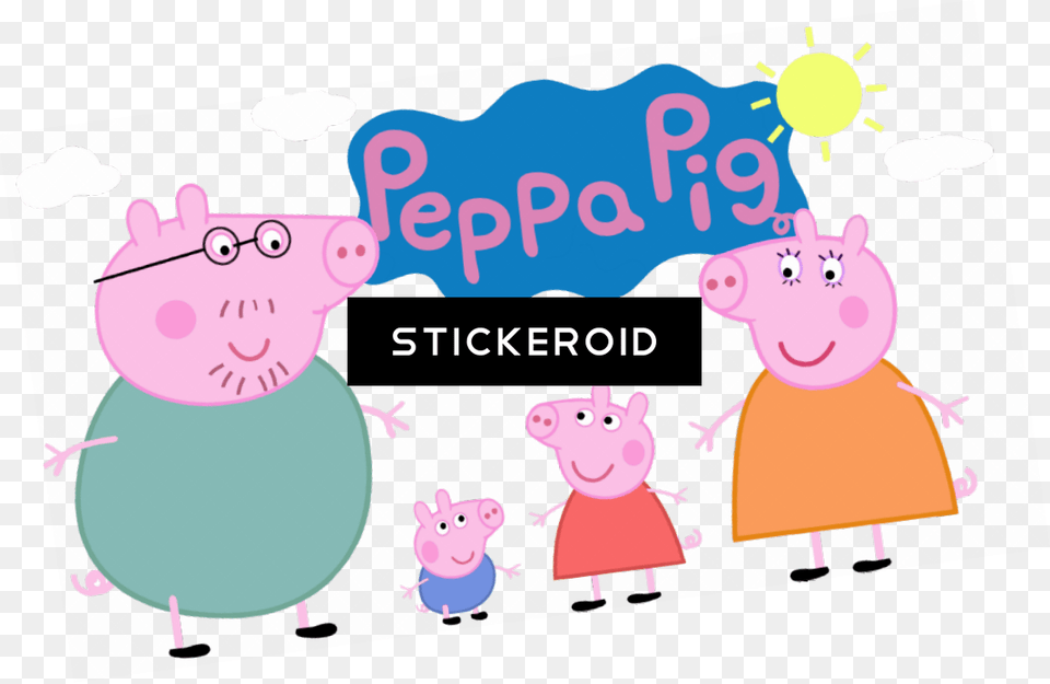 Peppa Pig Gif Animated Clipart Peppa Pig, Nature, Outdoors, Snow, Snowman Free Png