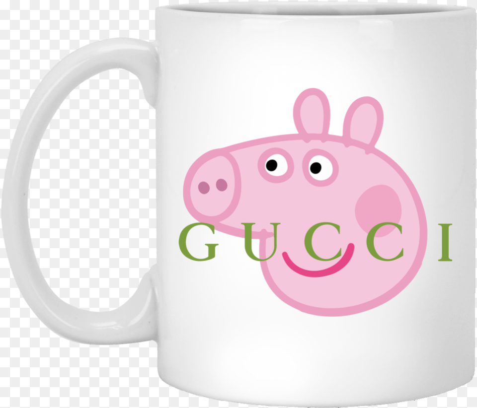 Peppa Pig Gucci Mug, Cup, Beverage, Coffee, Coffee Cup Free Transparent Png