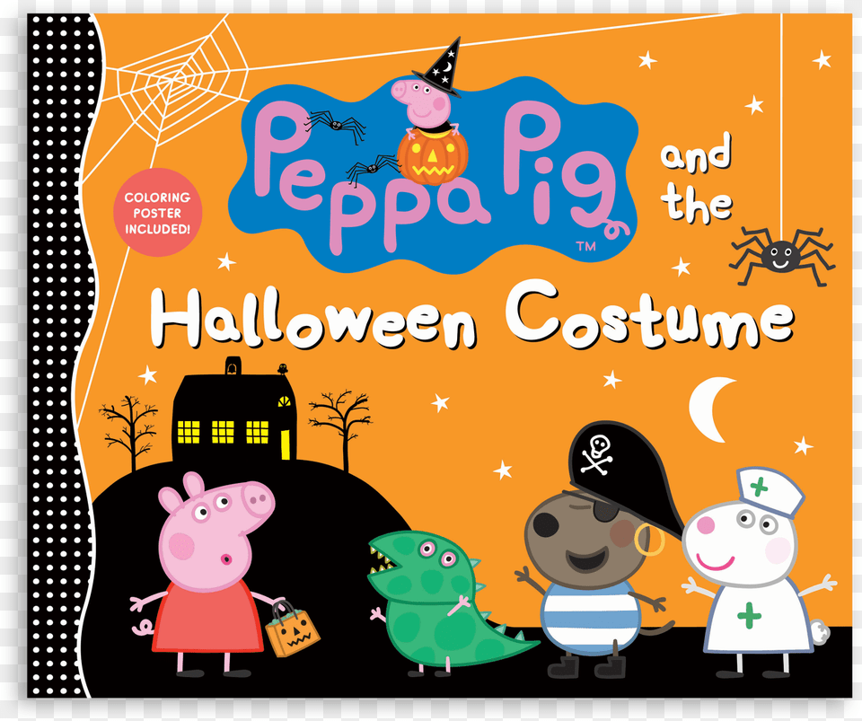 Peppa Pig Halloween, Advertisement, Poster, Baby, Person Free Png Download