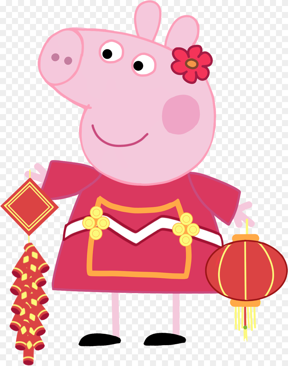 Peppa Pig In Different Outfits, Baby, Person Png Image