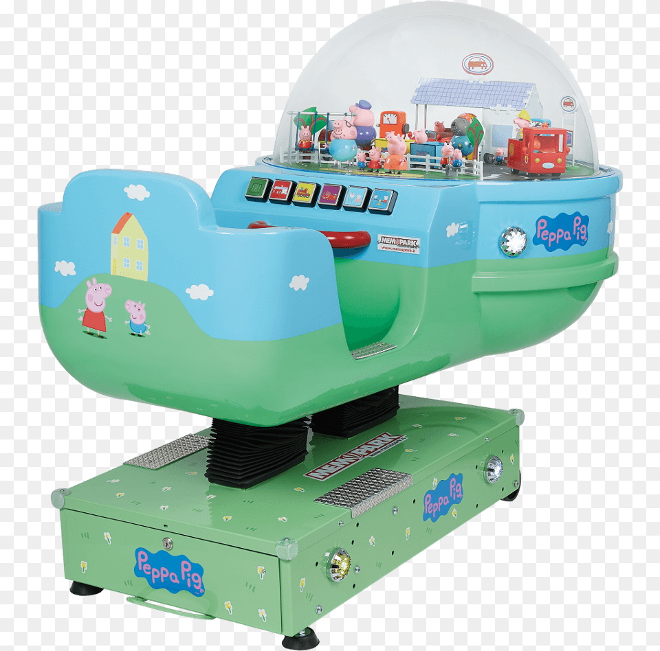 Peppa Pig Kiddie Ride Memo Park, Arcade Game Machine, Game, Bulldozer, Machine Free Transparent Png