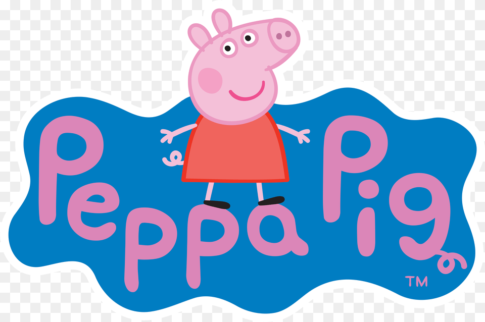 Peppa Pig Logo Clip Art Image Peppa Pig Logo, License Plate, Transportation, Vehicle, Text Free Transparent Png