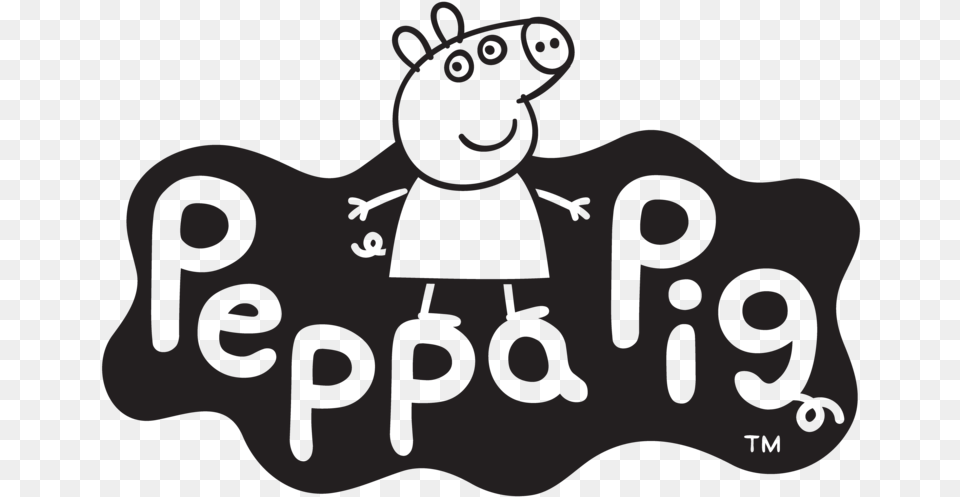 Peppa Pig Logo Download Illustration, Text, Number, Symbol, Animal Free Transparent Png