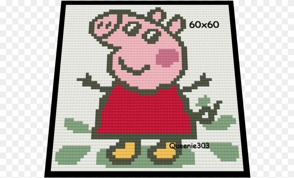 Peppa Pig Peppa Pig Crochet Graph, Pattern, Home Decor, Embroidery, Stitch Free Transparent Png