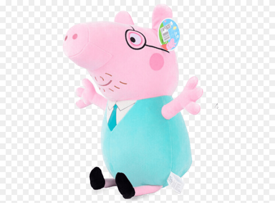 Peppa Pig Peppa Pig George Dinosaur Stuffed Animal Peppa Pig Knuffel Papa, Plush, Toy, Face, Head Free Transparent Png