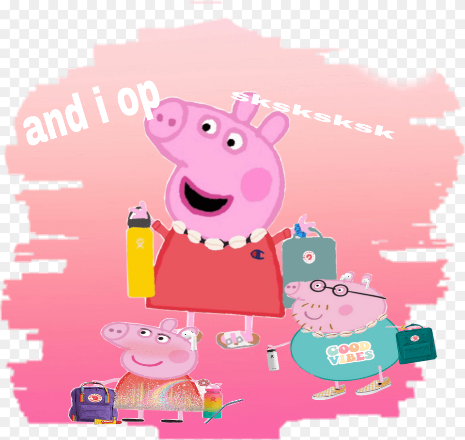 Peppa Pig Phone Case Vsco Girl, People, Person, Animal, Bear Free Png Download