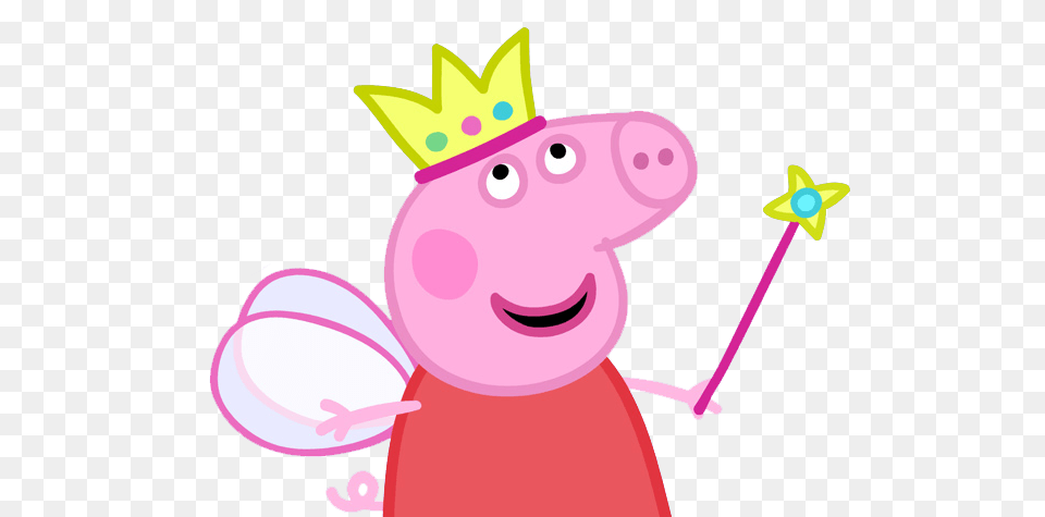 Peppa Pig Queen Transparent, Face, Head, Person Png Image