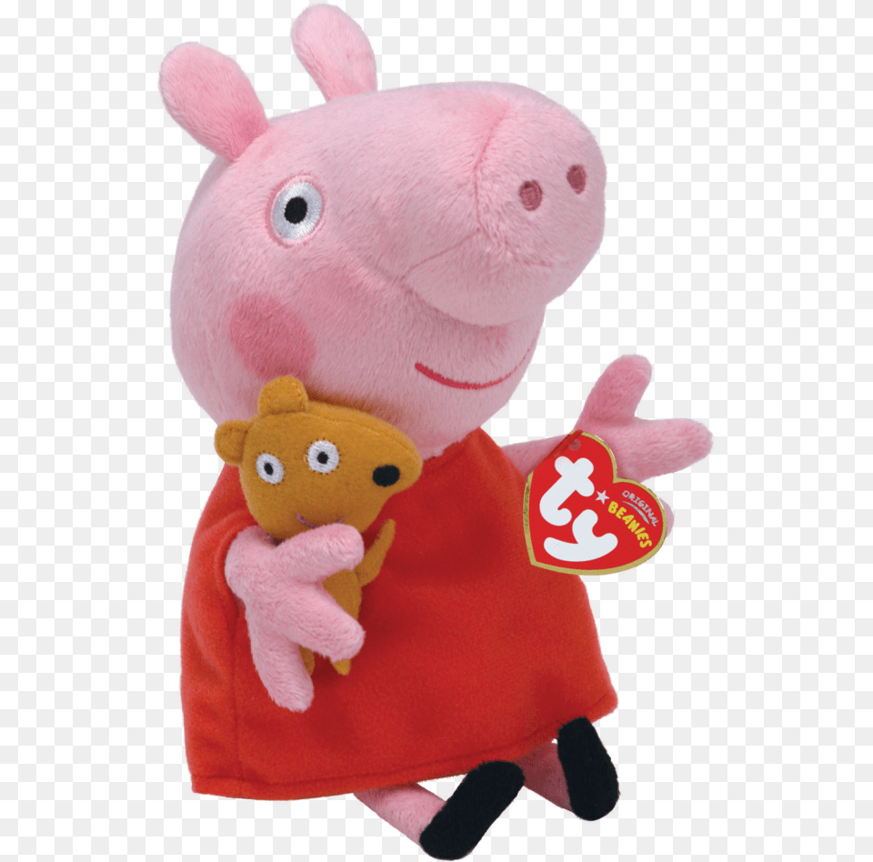 Peppa Pig Red Dress Regular Beanie Babiestitle Peppa Ty Peppa Pig Plush, Toy Free Png Download
