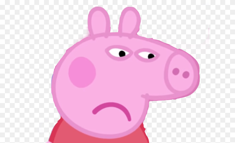 Peppa Pig Sad Sad Peppa Pig, Baby, Person, Face, Head Free Transparent Png