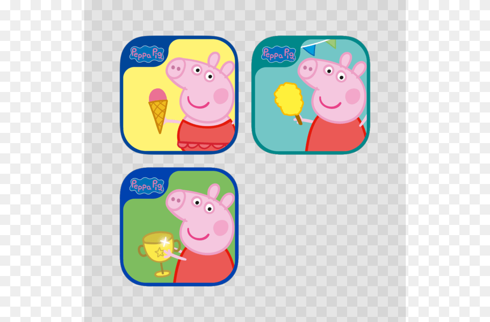Peppa Pig Starter Pack On The App Store, Ice Cream, Cream, Dessert, Food Png Image
