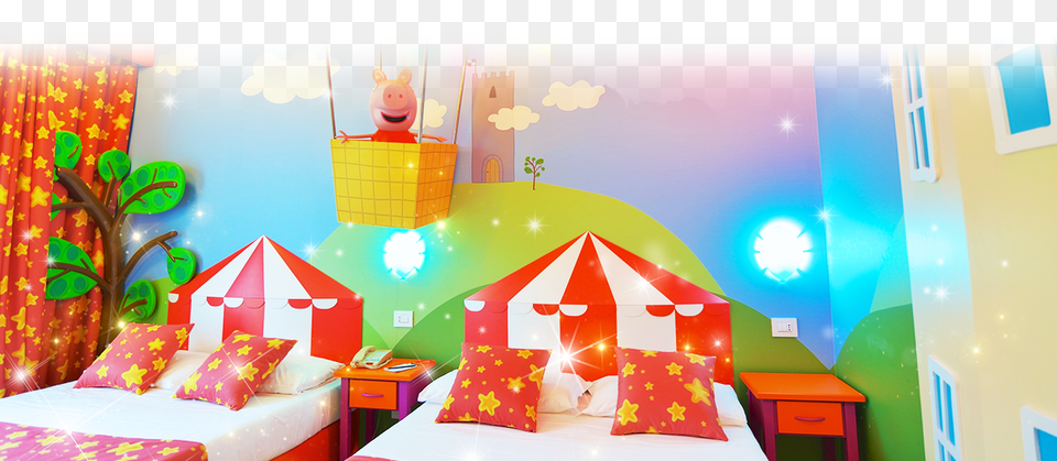 Peppa Pig Theme Room New Illustration, Corner, Home Decor, Indoors, Person Png