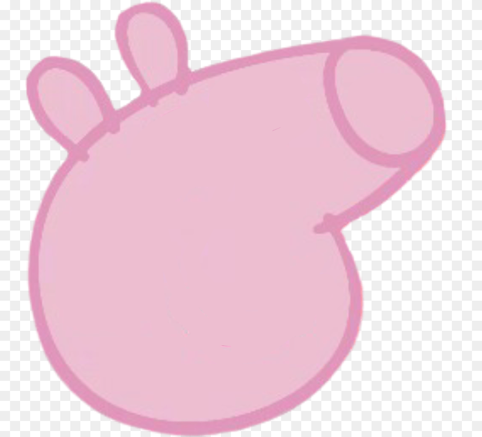 Peppa Pig Without Eyes, Cushion, Home Decor, Clothing, Glove Png Image