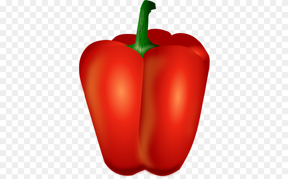 Pepper Clip Art Animated Red Bell Pepper, Bell Pepper, Food, Plant, Produce Png Image
