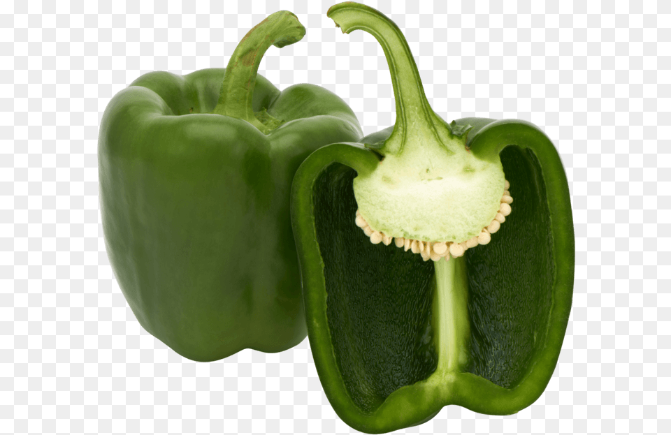 Pepper Green Bell Pepper, Bell Pepper, Food, Plant, Produce Png