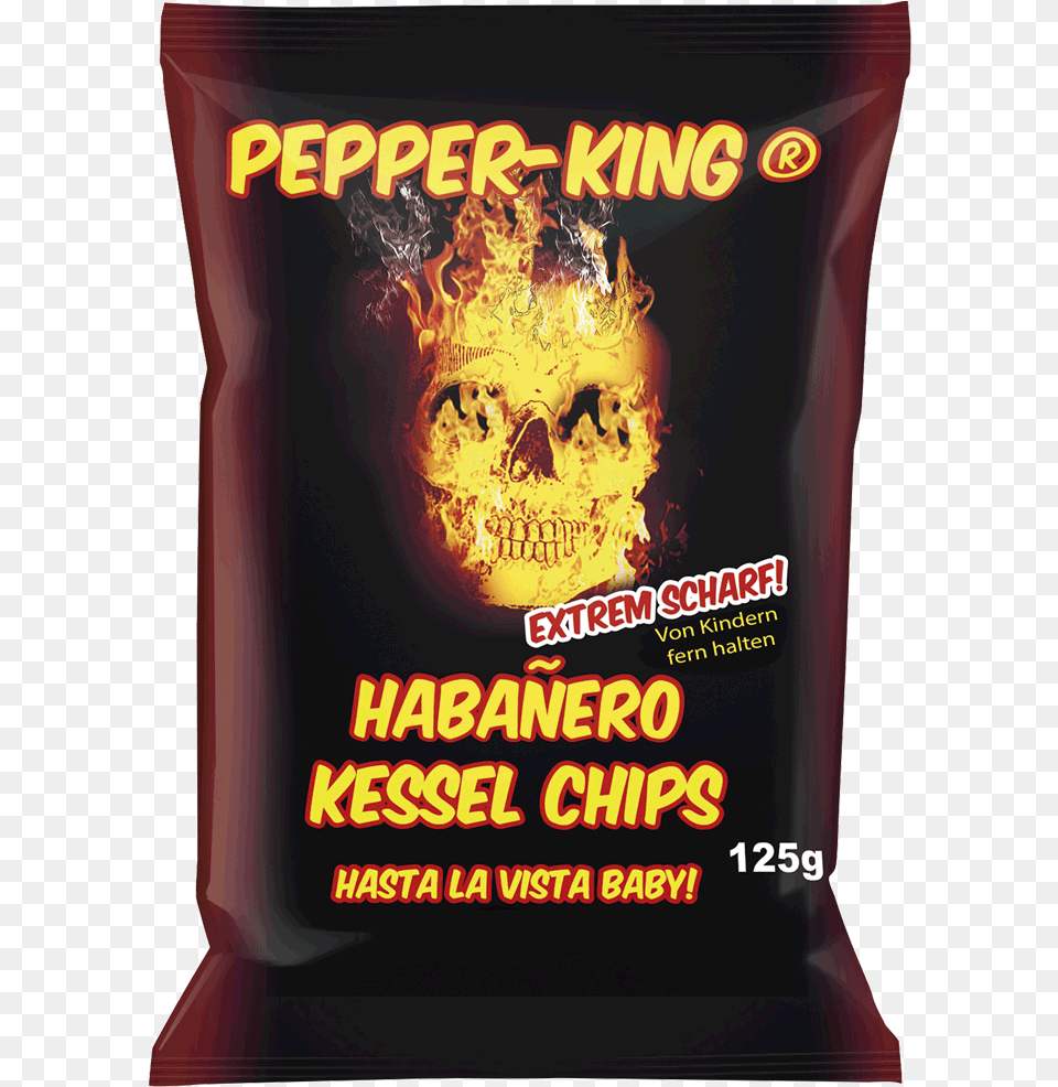 Pepper King Habanero Chips, Advertisement, Poster, Powder, Food Free Transparent Png