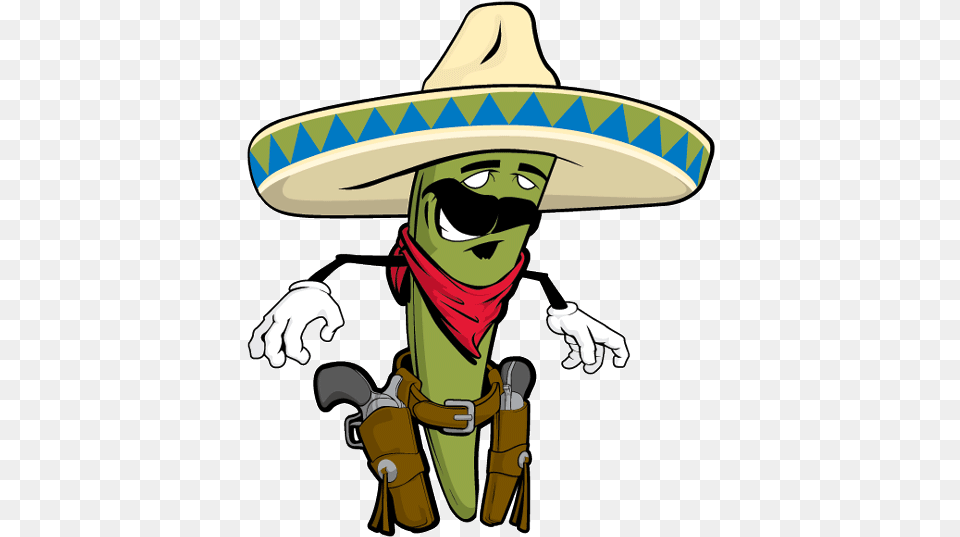 Pepper New For Signsez Chili Pepper Cartoon Bandit, Clothing, Hat, Person, Sombrero Free Png Download