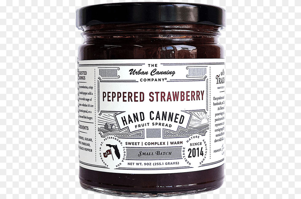 Peppered Strawberry Jam, Food, Can, Tin Free Transparent Png