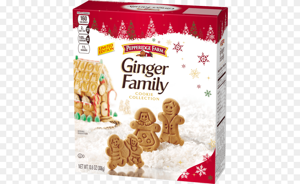 Pepperidge Farm Ginger Family, Cookie, Food, Sweets, Toy Free Transparent Png