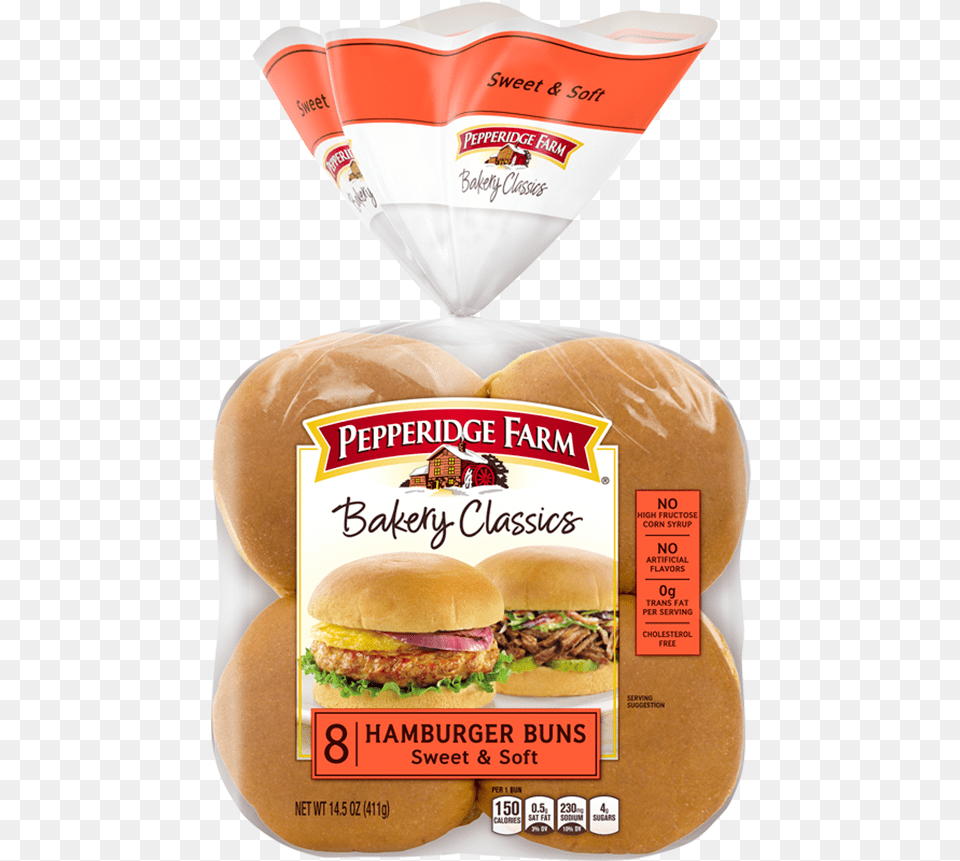 Pepperidge Farm Hamburger Bun Nutrition Info Pepperidge Farm Sesame Buns, Burger, Food, Advertisement Free Png