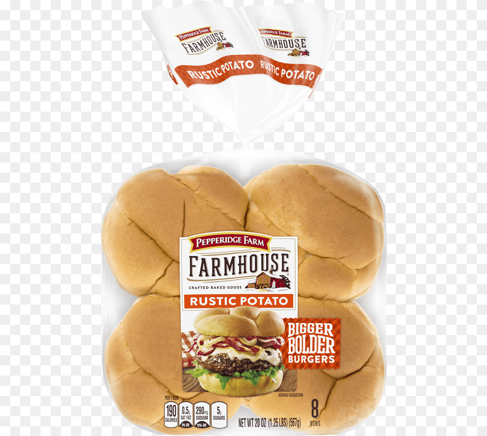 Pepperidge Farm Hearty Buns, Burger, Food, Bread, Bun Free Png Download
