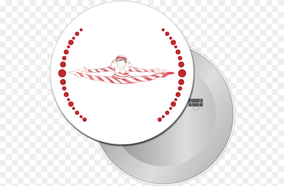 Peppermint Candy Cane Button Magnet Dance Button And Pin, Sphere, Plate, Head, Person Free Png