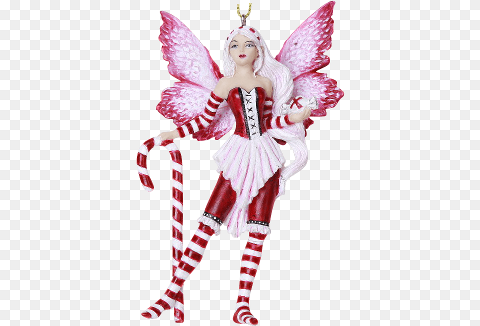 Peppermint Fairy Hanging Ornament Amy Brown Christmas Fairy, Child, Female, Girl, Person Png