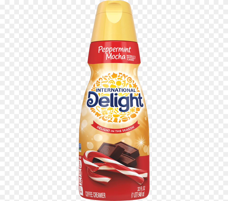 Peppermint Mocha Coffee Creamer International Delight French Toast Creamer, Food, Ketchup, Beverage, Juice Png