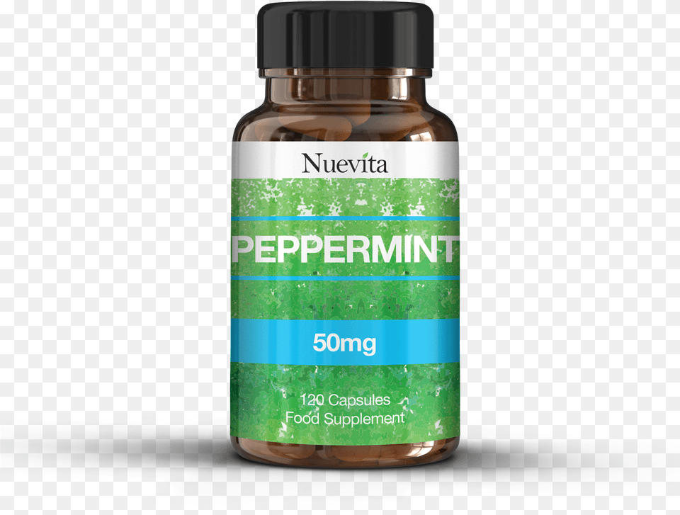 Peppermint Oil 50mg Capsules, Herbal, Herbs, Plant, Bottle Free Transparent Png