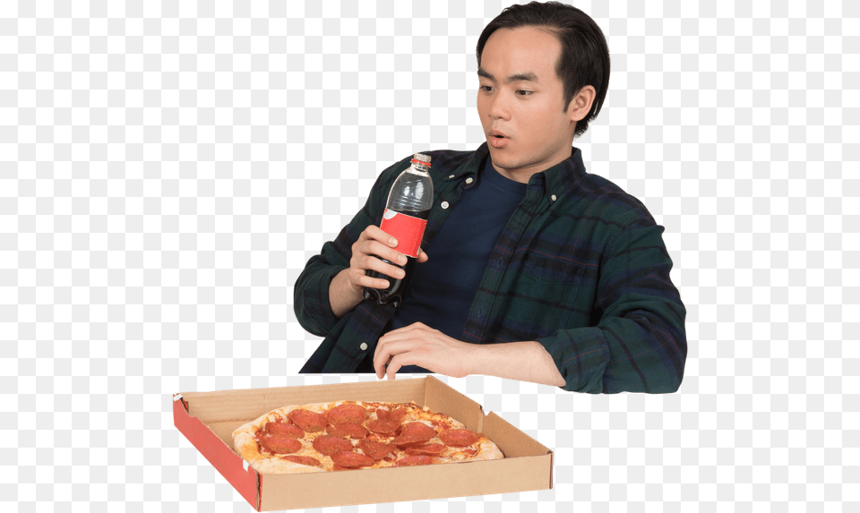 Pepperoni, Food, Pizza, Adult, Male Free Transparent Png