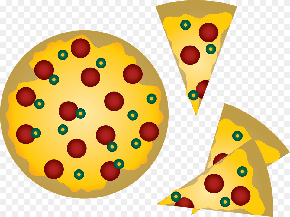 Pepperoni Pizza Clipart, Food, Sweets, Pattern, Lighting Free Png Download