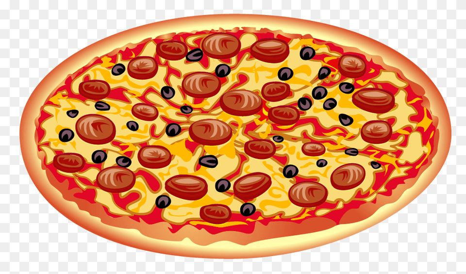 Pepperoni Pizza Clipart, Food Png Image