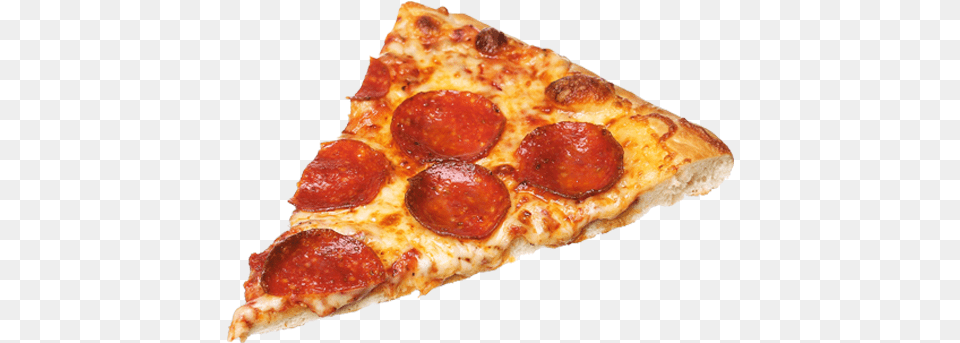 Pepperoni Pizza Slice On A Plate, Food Free Png Download