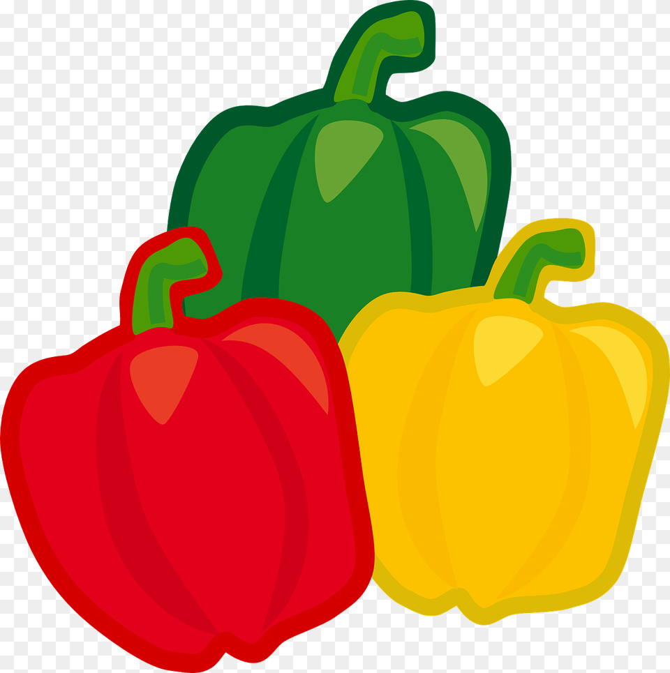 Peppers Clipart, Bell Pepper, Food, Pepper, Plant Png Image