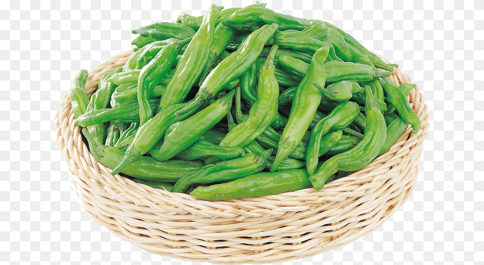 Peppers In Basket Okra, Food, Produce Png