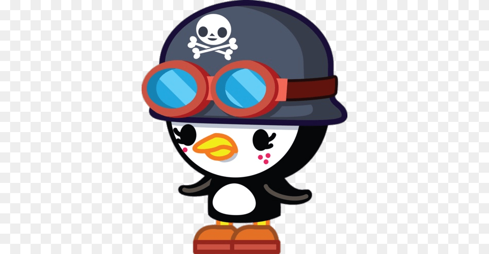 Peppy The Stunt Penguin, Helmet, Clothing, Hardhat Png Image