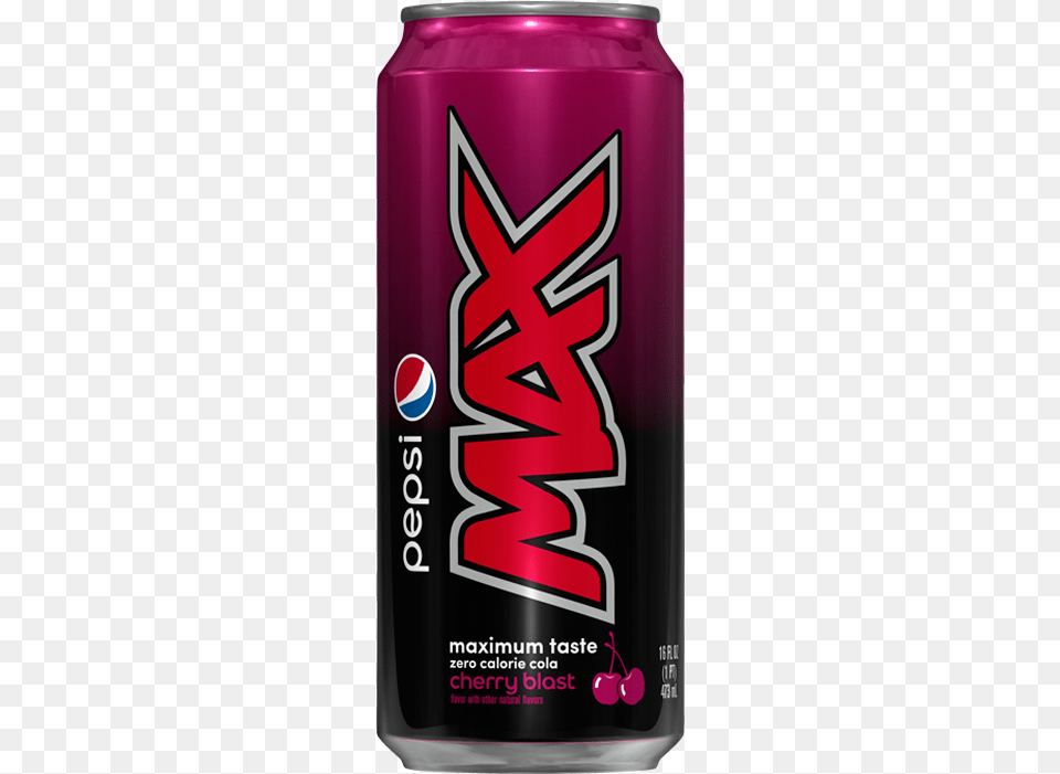 Pepsi Max Cherry Blast Pepsi Max Cherry, Can, Tin, Beverage, Soda Free Png