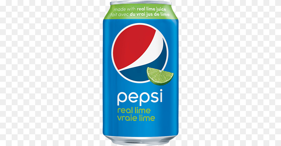 Pepsi Real Lime 355ml Pepsi Can 250ml Carton, Tin, Food, Fruit, Plant Png Image