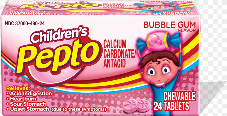 Pepto Bismol, Gum, Baby, Person, Food Png Image