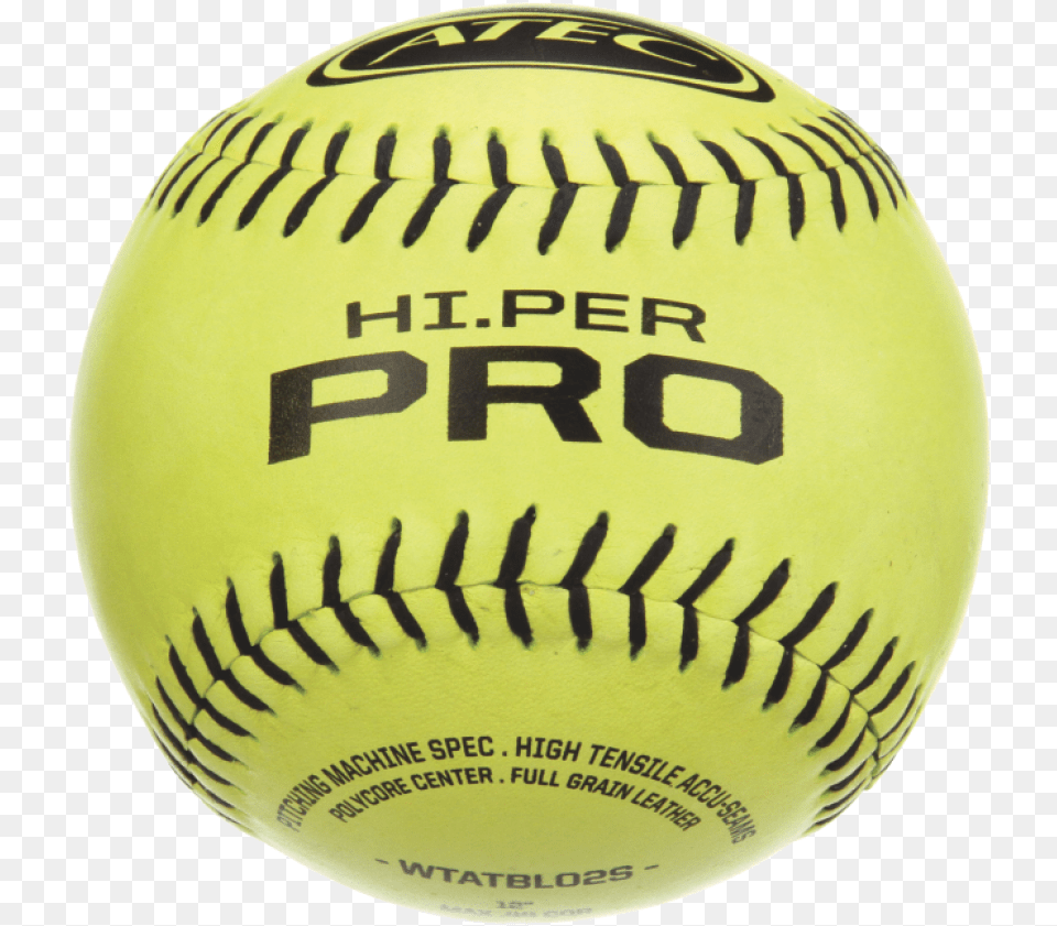Per Pro Leather Flat Seam Softball W Bucket Atec Hiper Pro Leather Flat Seam Softball W Bucket, Ball, Rugby, Rugby Ball, Sport Free Png Download
