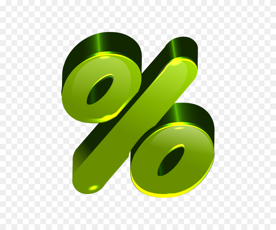 Percent, Green, Symbol, Number, Text Png