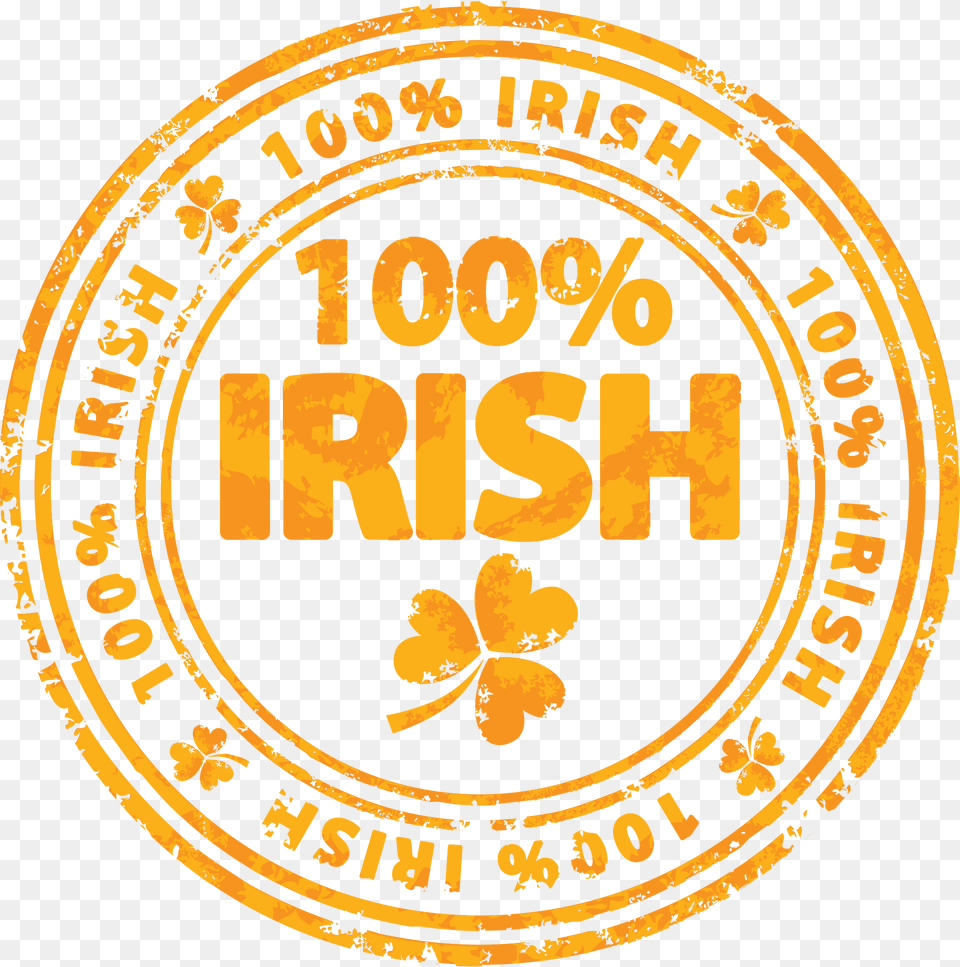 Percent Irish Orange Stamp Clipart, Logo Free Png