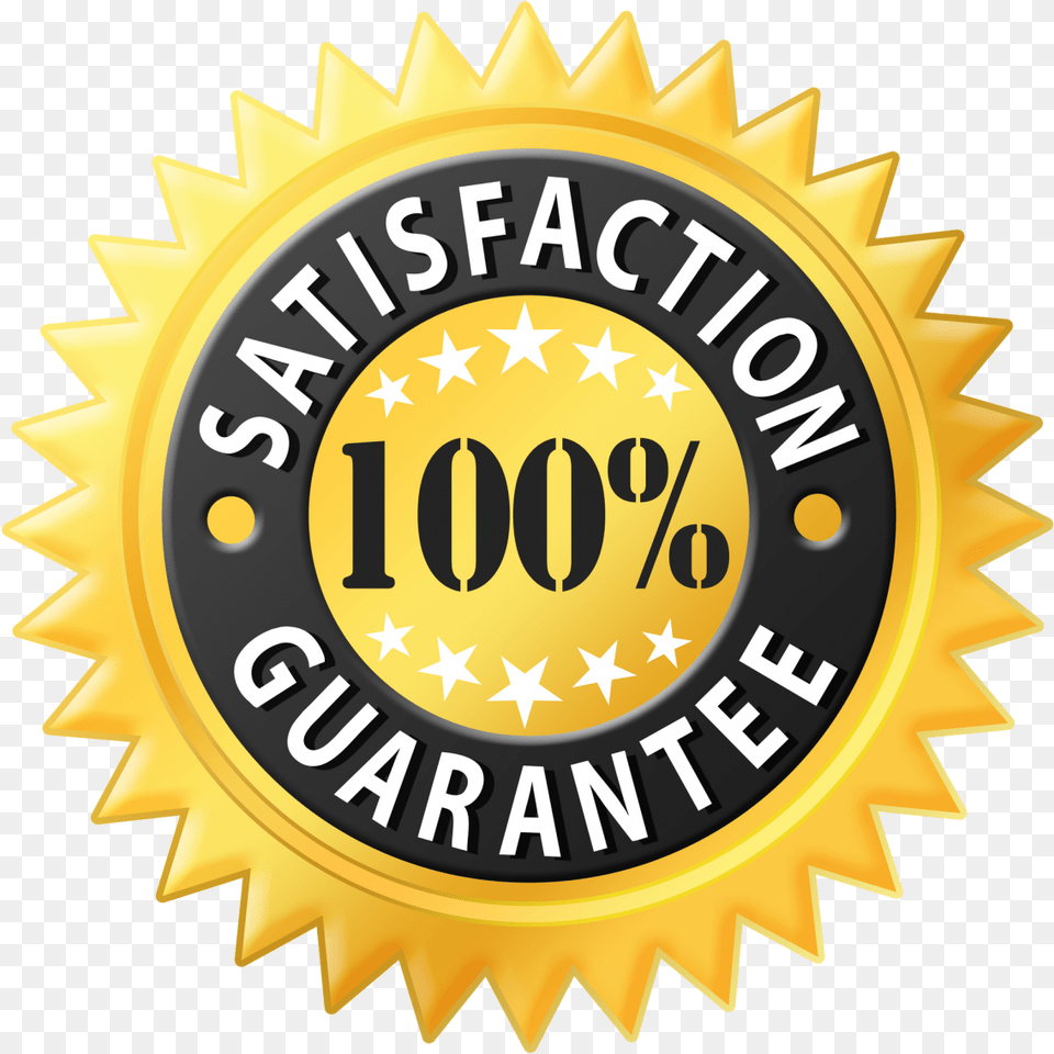 Percent Satisfaction Guarantee, Badge, Logo, Symbol, Dynamite Png Image