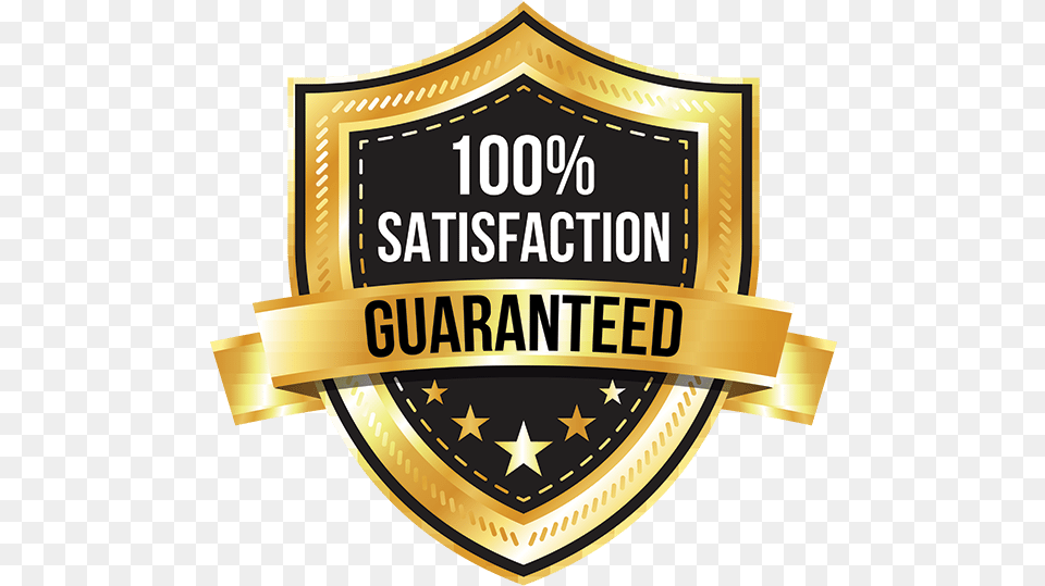 Percent Satisfaction Guaranteed 100 Satisfaction Guarantee, Badge, Logo, Symbol, Dynamite Png Image