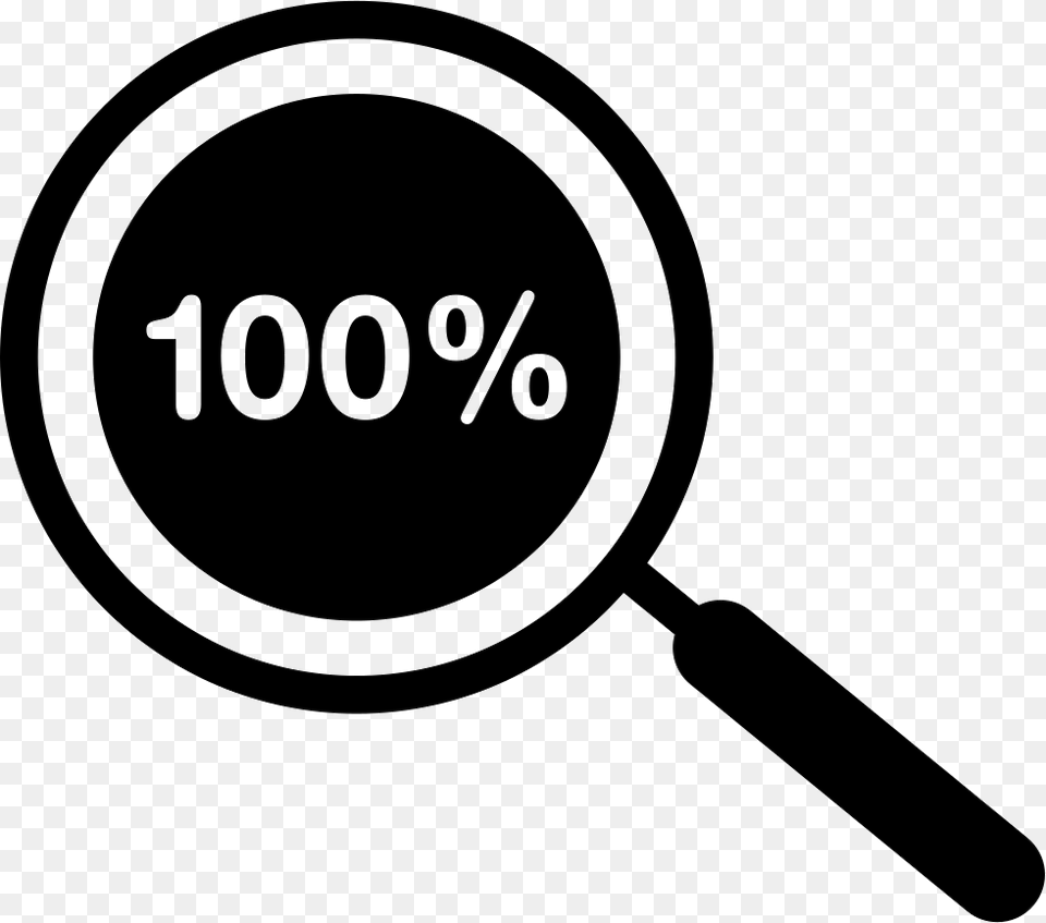 Percent Zoom Symbol 100 Percent Icon, Magnifying Free Png