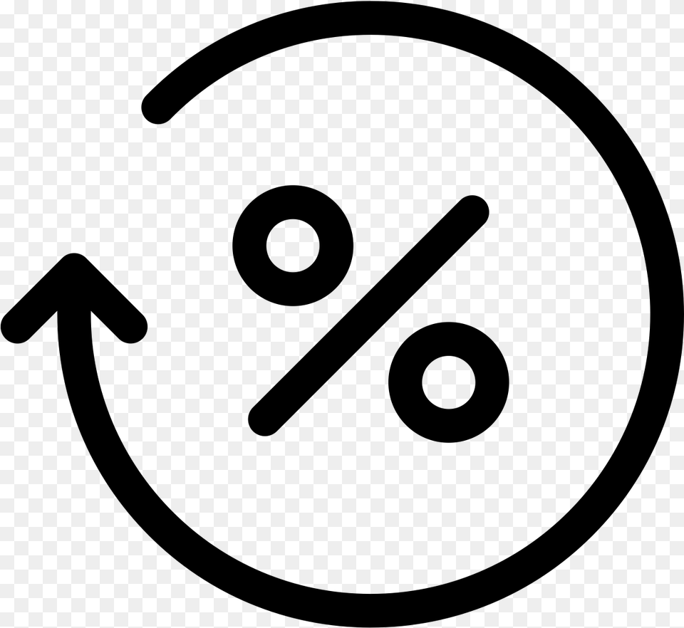 Percentage Icon, Gray Free Png Download