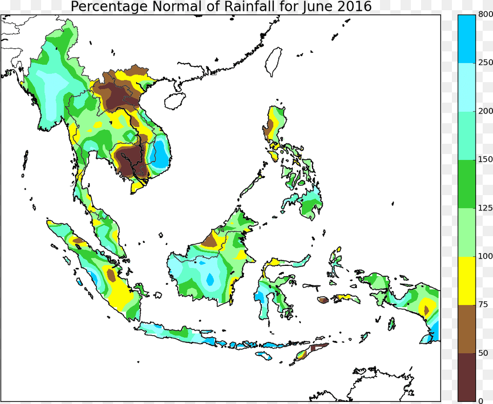 Percentage Of Normal Rainfall For June Indonesia, Chart, Plot, Map, Atlas Png Image