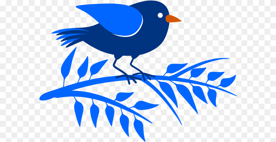 Perching Birdbeakbluebird Clipart Royalty Svg Bluebird Cartoon, Animal, Bird, Jay, Dinosaur Free Png Download
