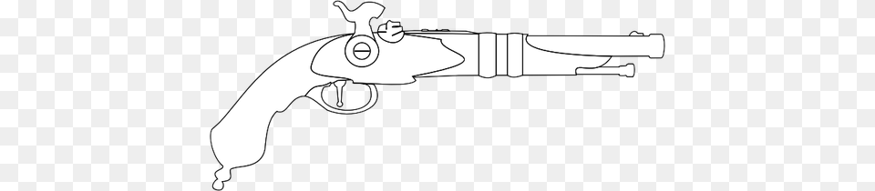Percussion Cap Musket Gun Vector Image Musket Outline, Firearm, Rifle, Weapon, Handgun Png