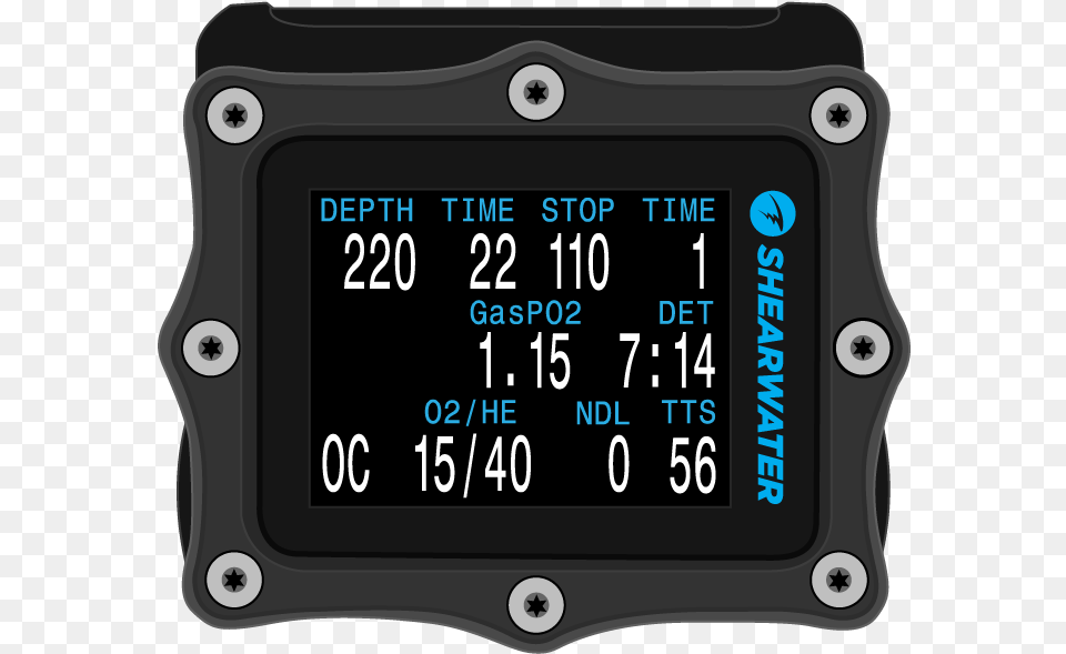 Perdix Front Shearwater Dive Computer Reviews, Computer Hardware, Electronics, Hardware, Monitor Png Image