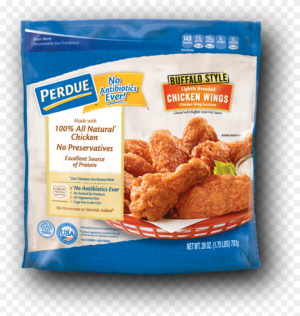 Perdue Lightly Breaded Buffalo Style Chicken Wings Perdue Buffalo Wings, Food, Fried Chicken, Nuggets Free Png Download
